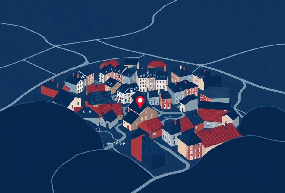 Carte du secteur d'intervention autour de Sedan (08200)